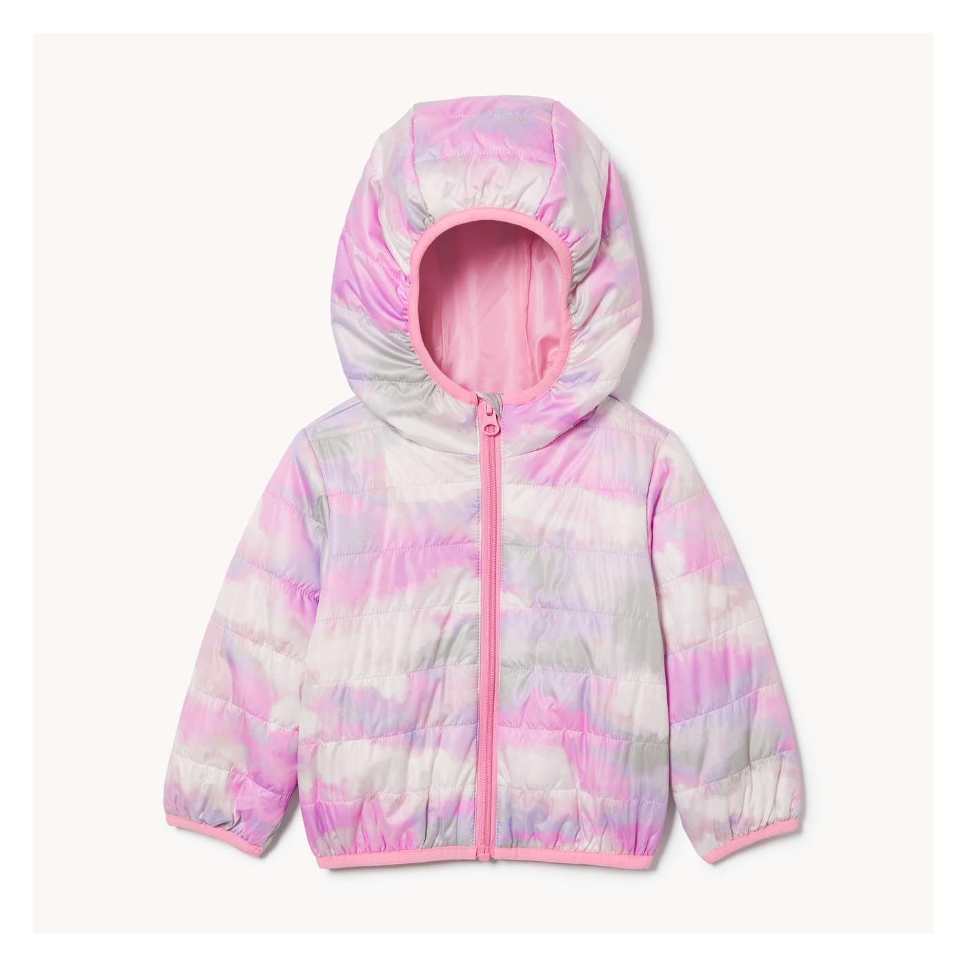 Baby Girls Printed Jacket with PrimaLoft in Light Lilac from Joe Fresh